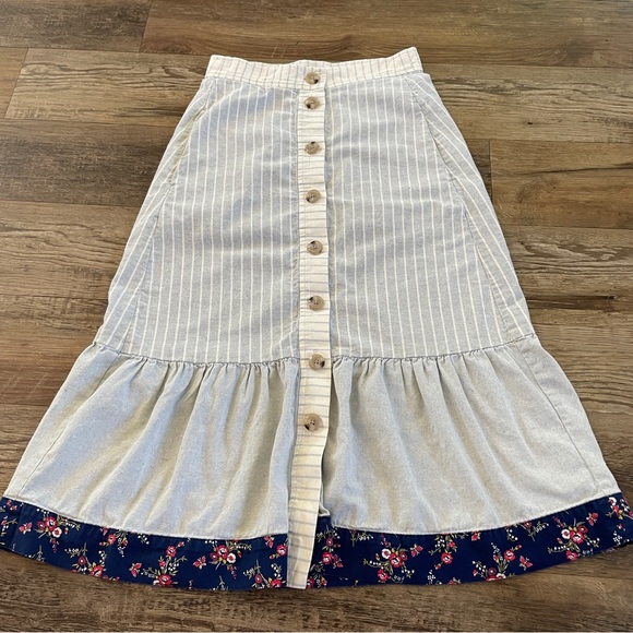 Madewell denim project patchwork skirt 00 - Picture 2 of 9